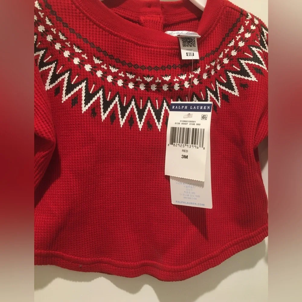 NWT Ralph Lauren Baby Girl Top | Size 3M
